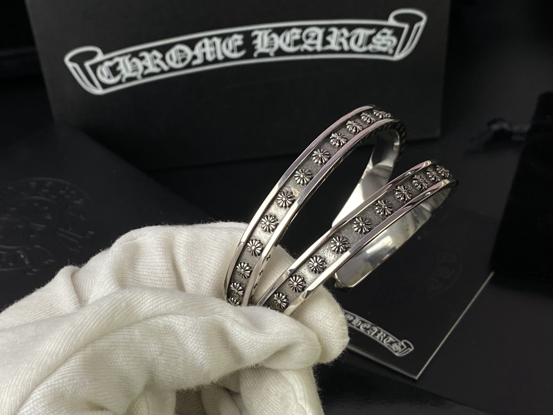Chrome Hearts Chrome Hearts克罗心开口情侣手镯