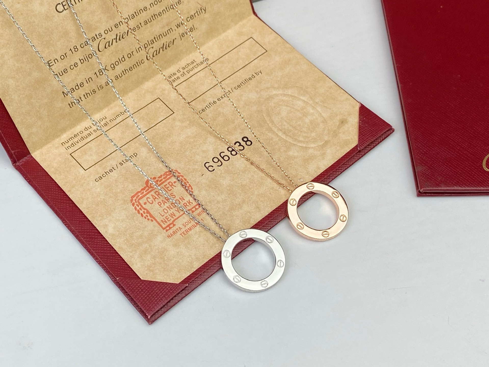 Cartier Cartier卡地亚 LOVE圆环项链 订做