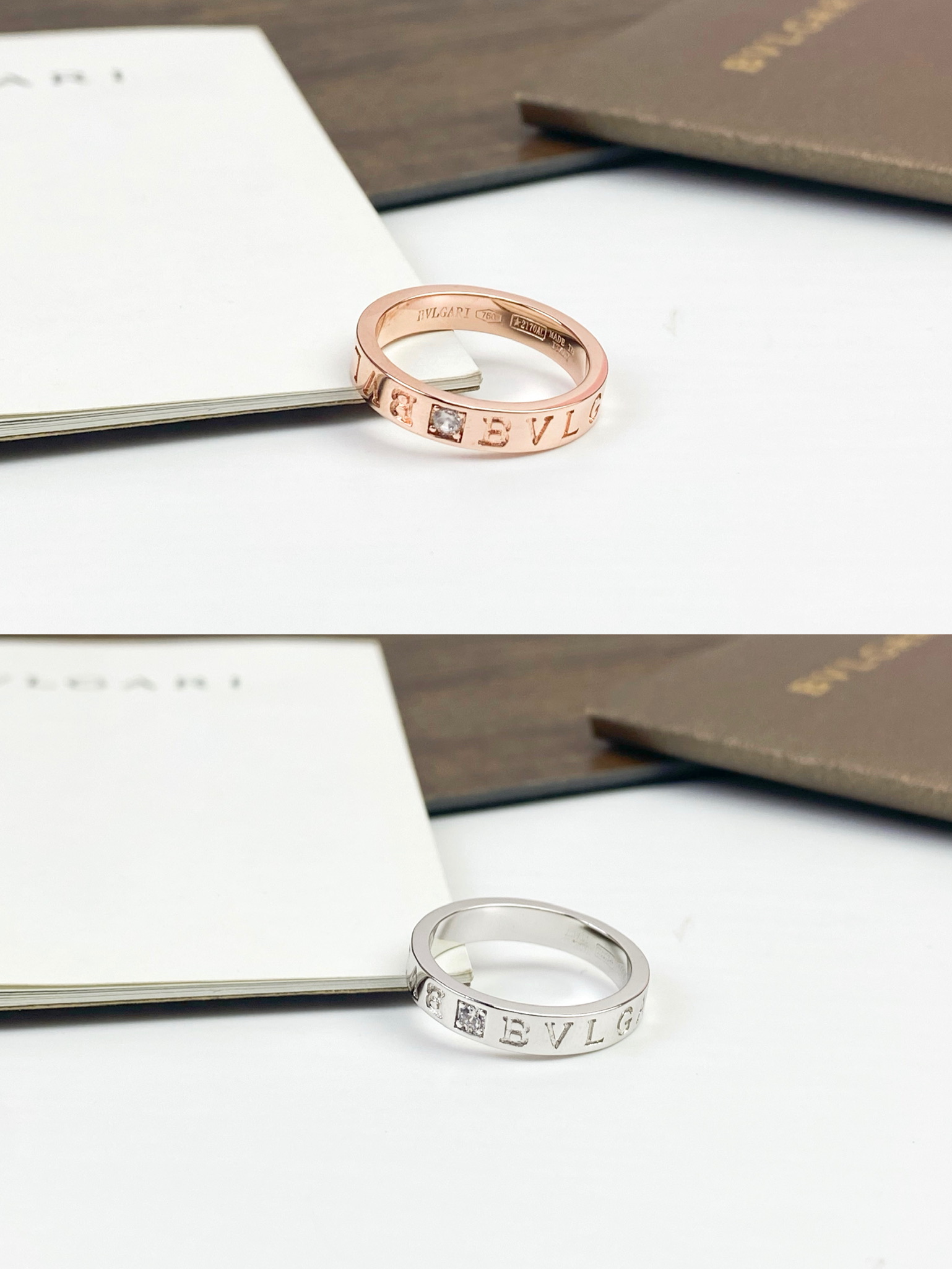 Bvlgari BVLGARI宝格丽 LOGO字母一钻戒指