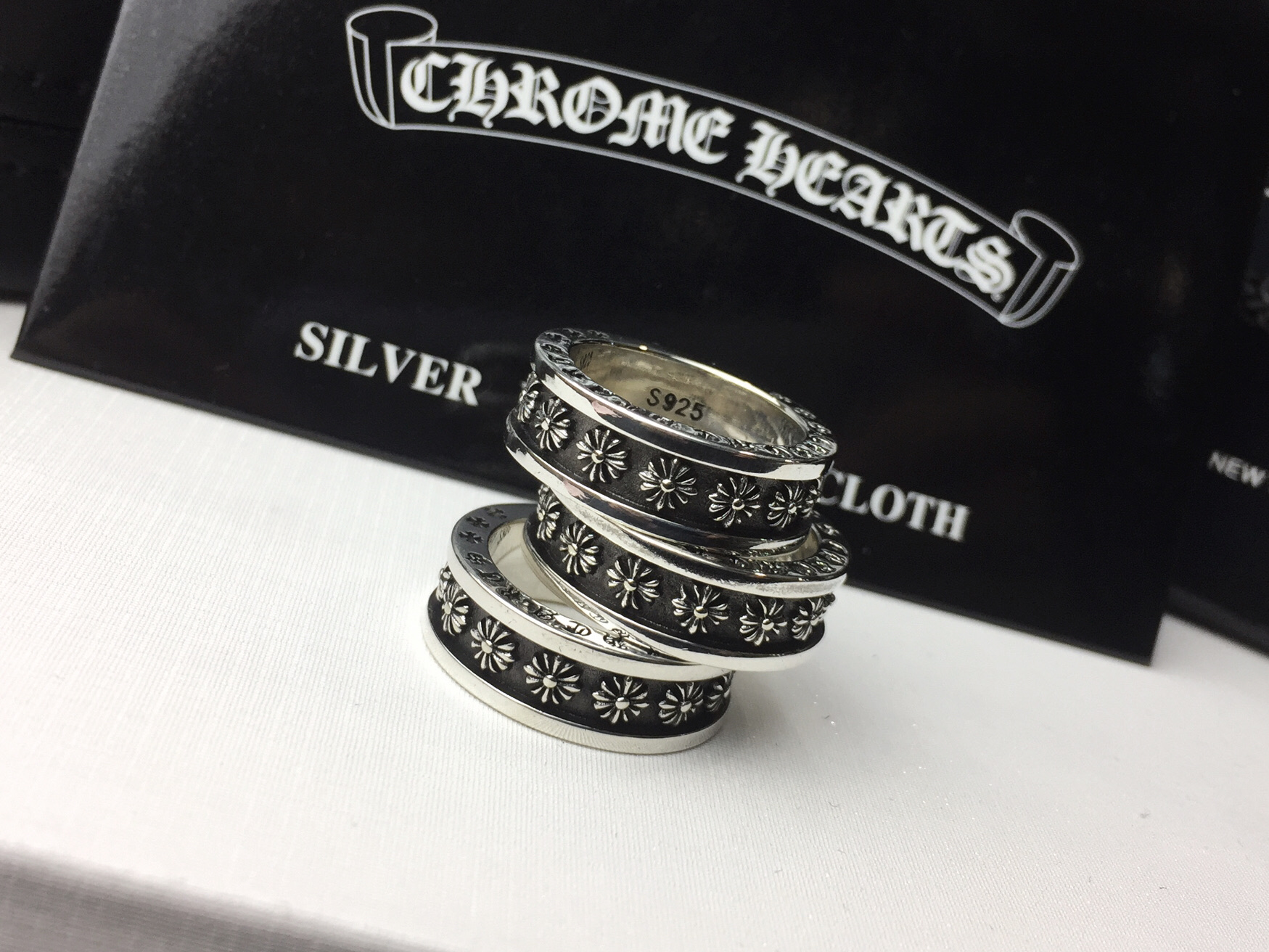 Chrome Hearts Chrome Hearts克罗心十字架戒指
