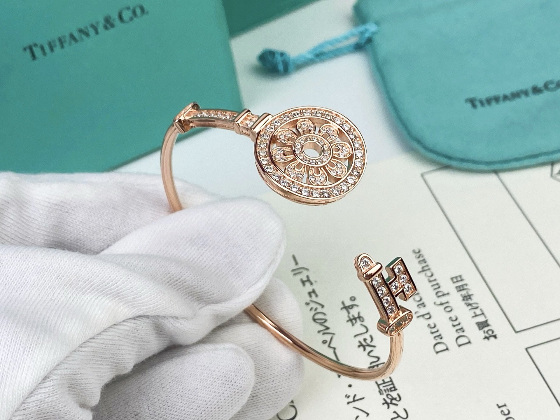Tiffany & Co. Tiffany&Co.弹力钥匙手镯 Keys 太阳花 让手镯一直保持原有形态～戴上美美哒