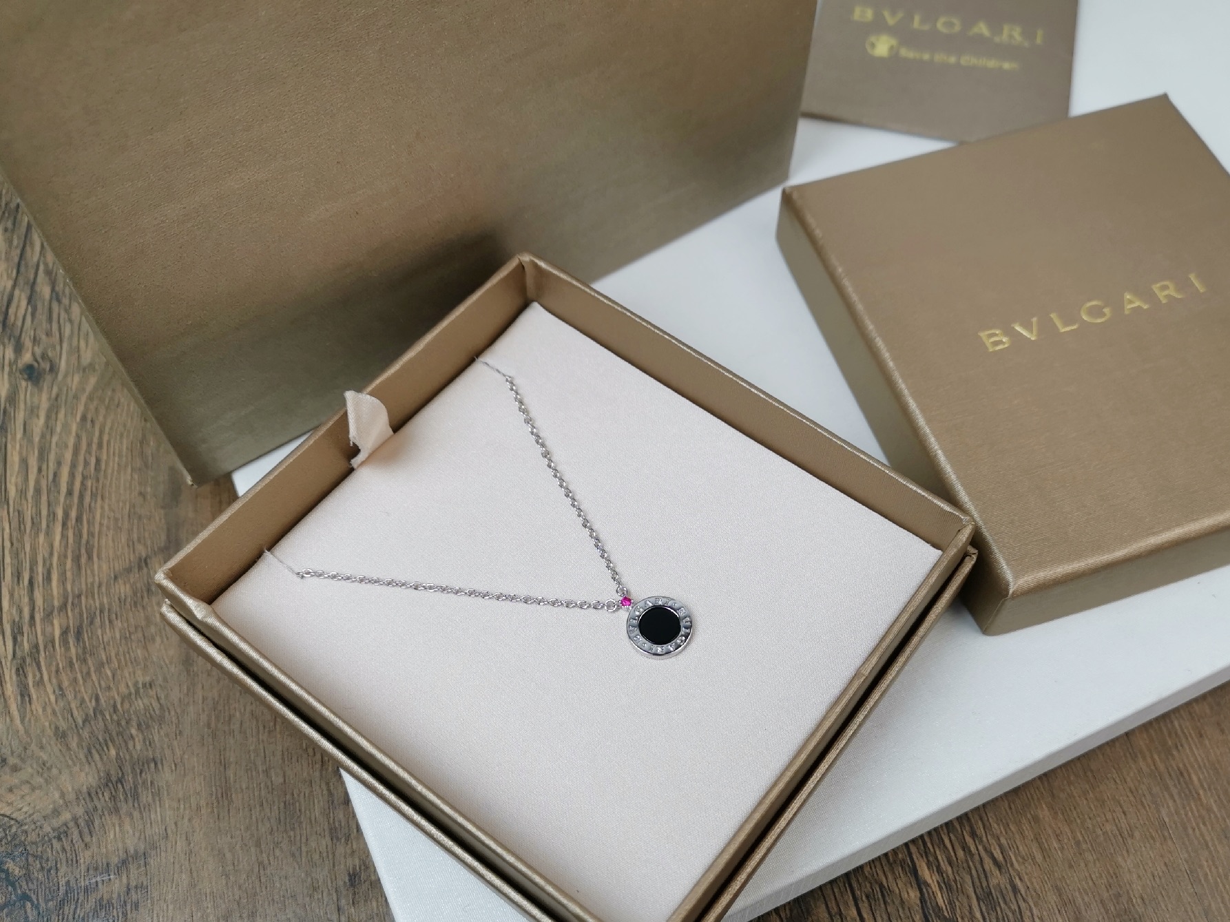 Bvlgari BVLGARI宝格丽十周年慈善版黑玛瑙项链