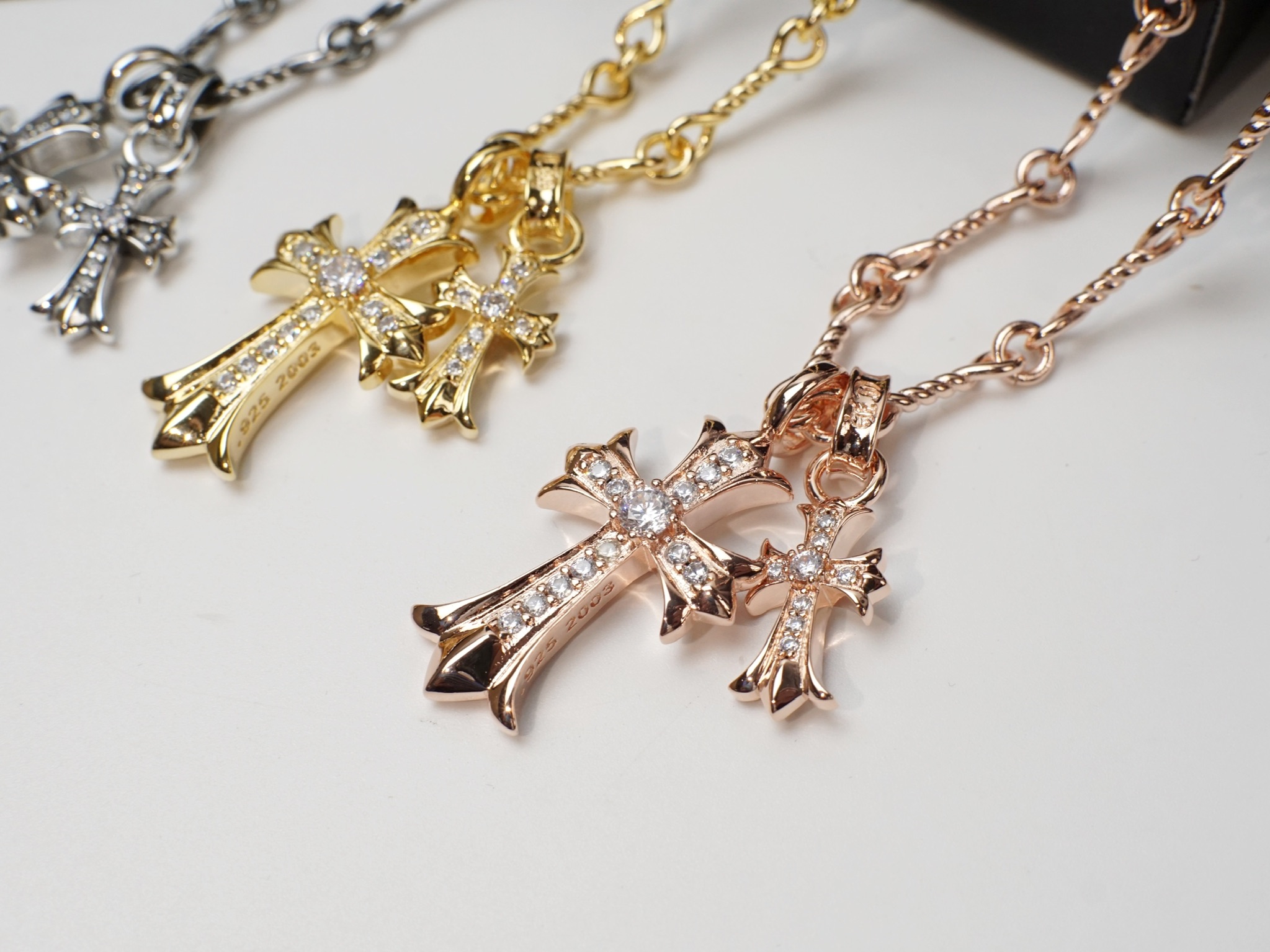 Chrome Hearts Chrome Hearts克罗心双十字项链