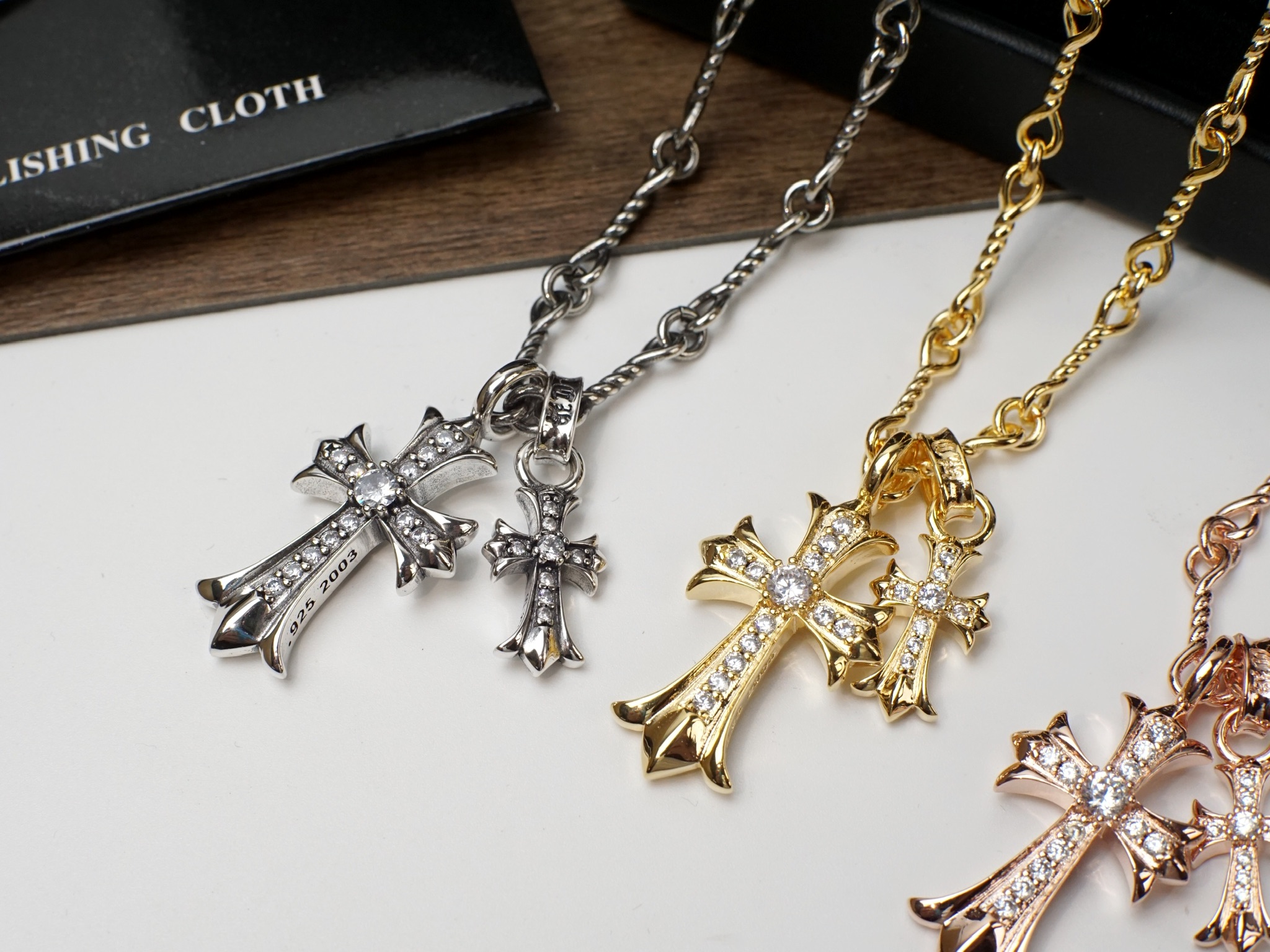 Chrome Hearts Chrome Hearts克罗心双十字项链