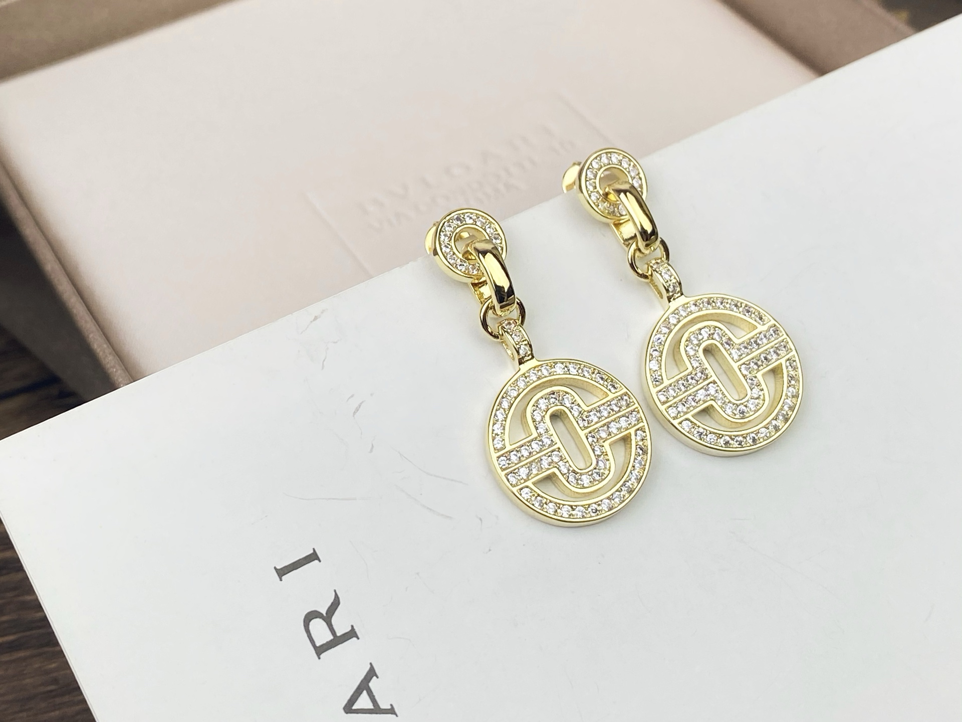 BVLGARI 宝格丽😍经典之作回形圆耳环🎉玫瑰金 黄金 白金✨✨925银针🌟🌟 P