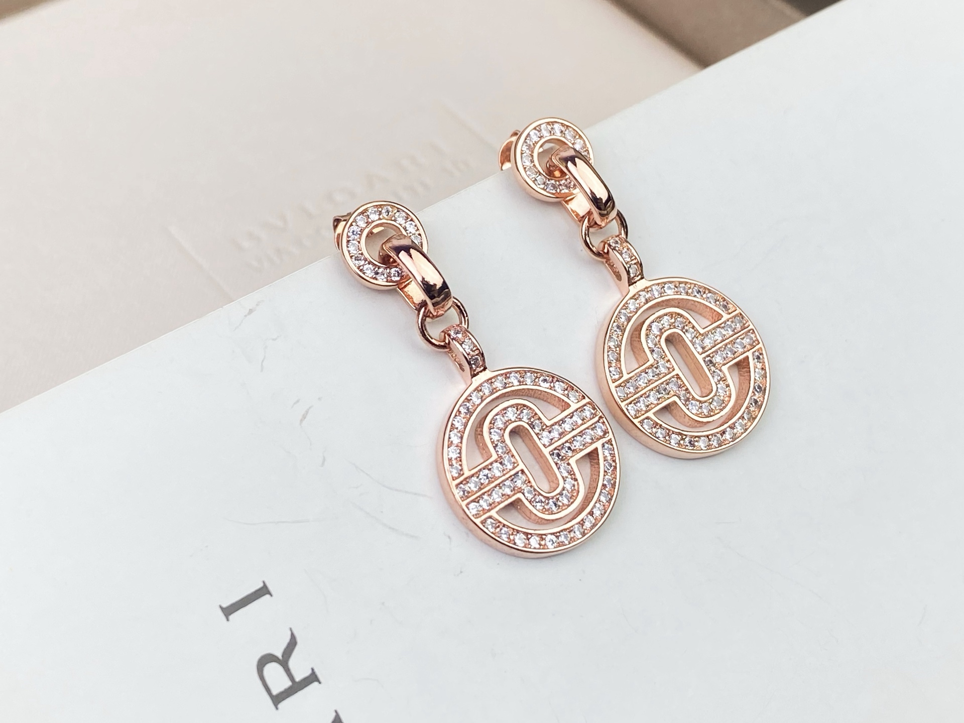 BVLGARI 宝格丽😍经典之作回形圆耳环🎉玫瑰金 黄金 白金✨✨925银针🌟🌟 P