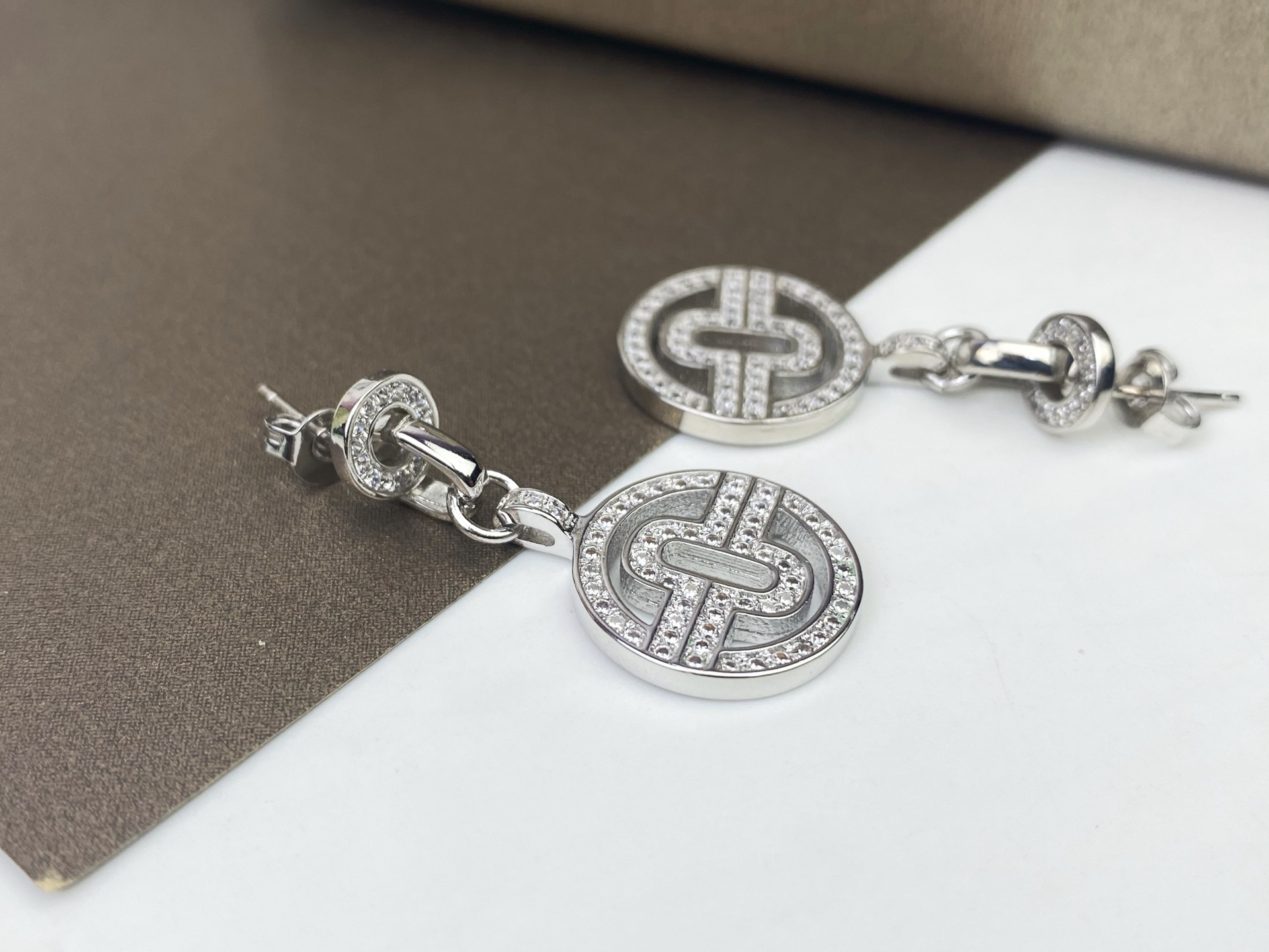 BVLGARI 宝格丽😍经典之作回形圆耳环🎉玫瑰金 黄金 白金✨✨925银针🌟🌟 P