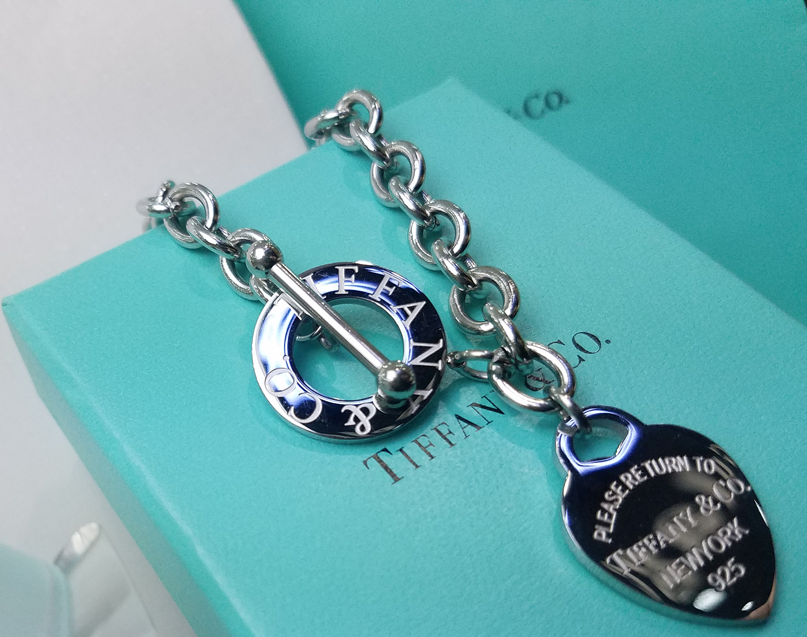 Tiffany & Co. Tiffany & Co 蒂芙尼粗链前扣心桃手链