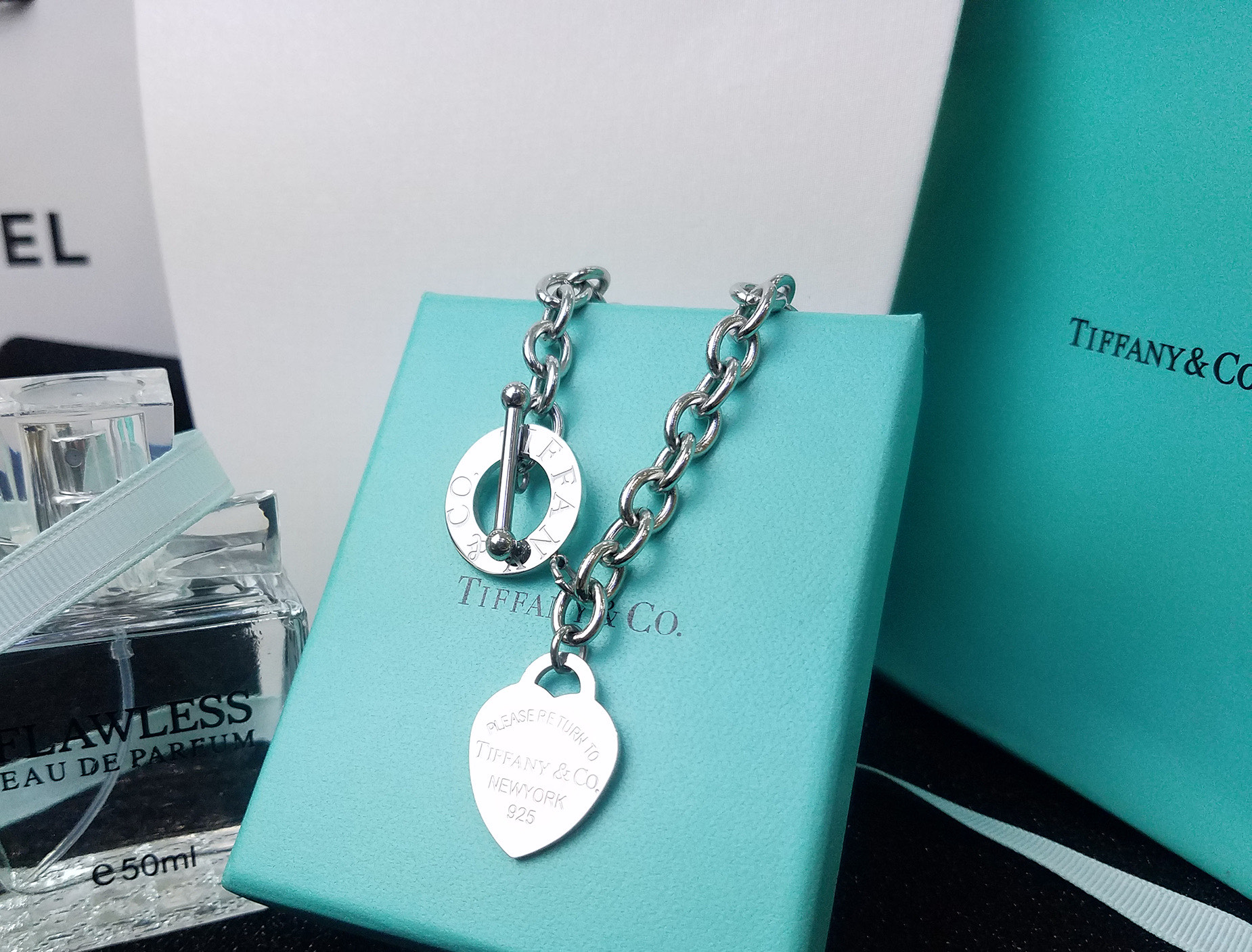 Tiffany & Co. Tiffany & Co 蒂芙尼粗链前扣心桃手链