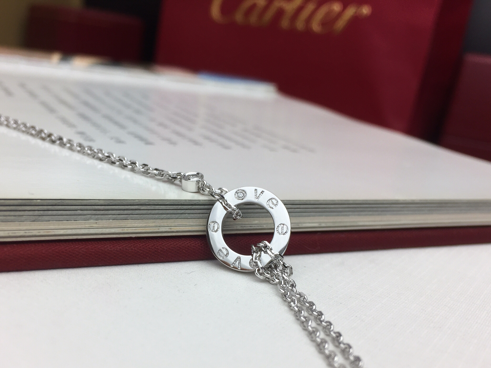 Cartier Cartier卡地亚 LOVE小圆环双层手链 订做～媲美真品 高端亚金电镀18k金工艺