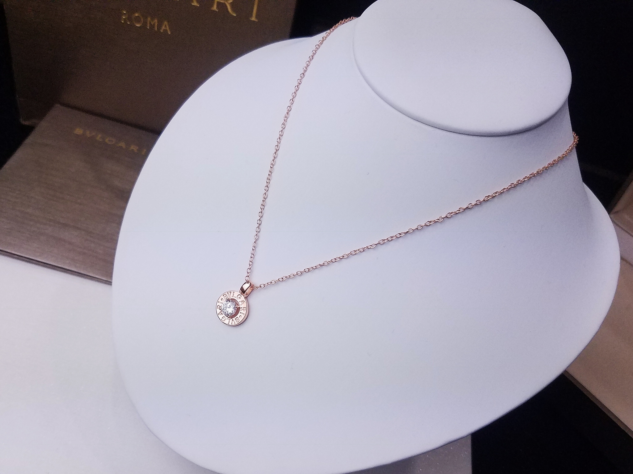 Bvlgari BVLGARI宝格丽圆环钻石项链