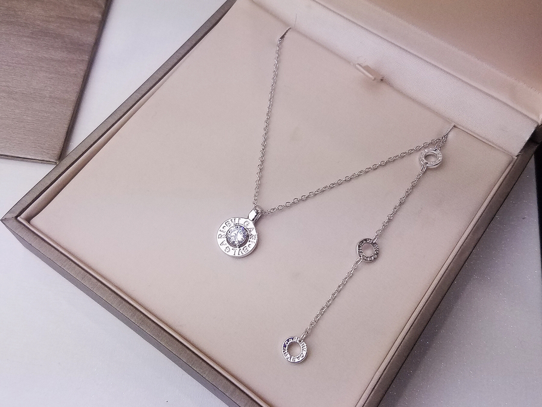 Bvlgari BVLGARI宝格丽圆环钻石项链