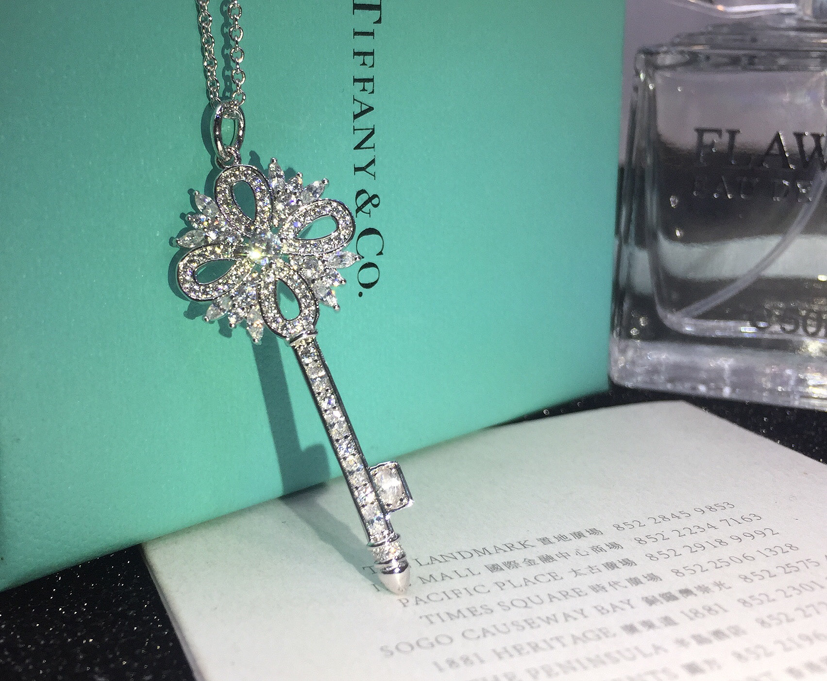Tiffany & Co. 钥匙中国结～ 欧美同步长项链毛衣链