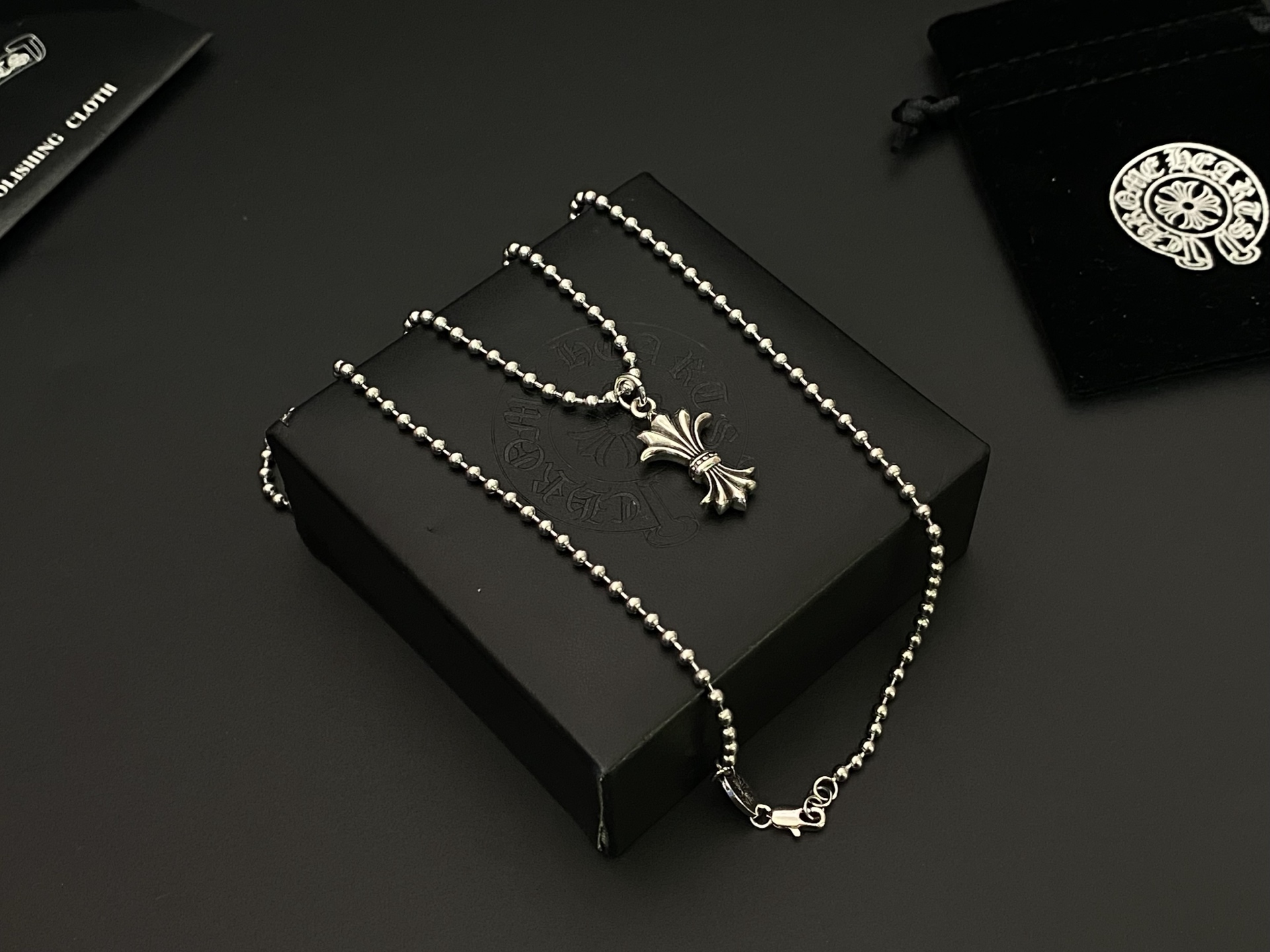 Chrome Hearts 克罗心小军花项链 链长70厘米
