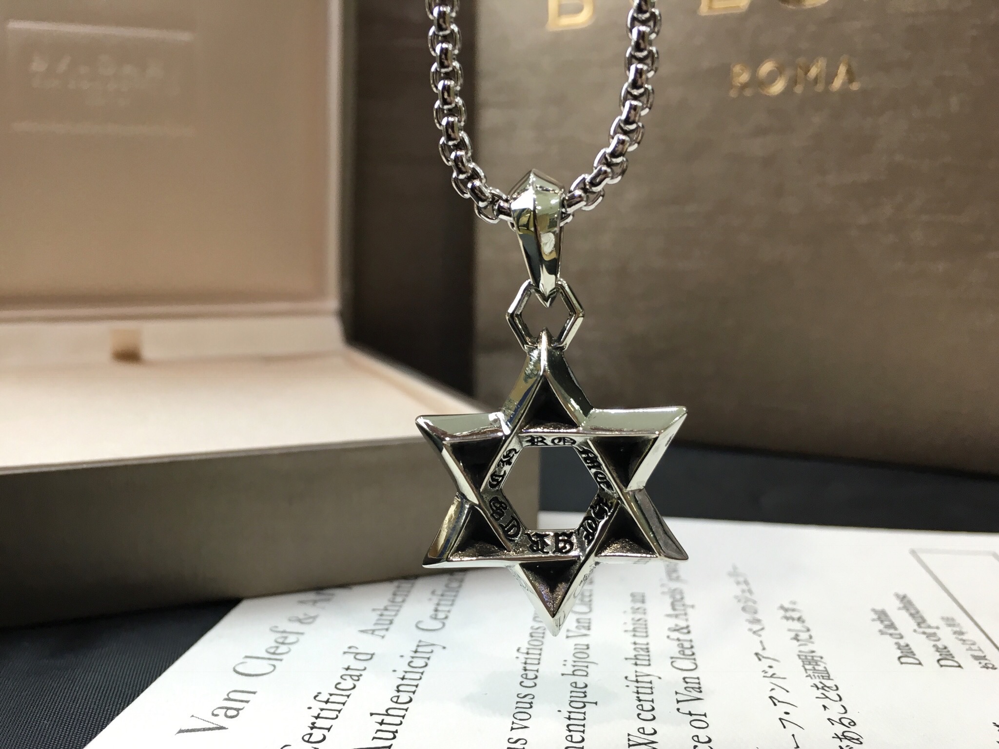 Chrome Hearts Chrome He@rts 克罗心六芒星项链 ～世界 潮牌～ 开模 潮流个性