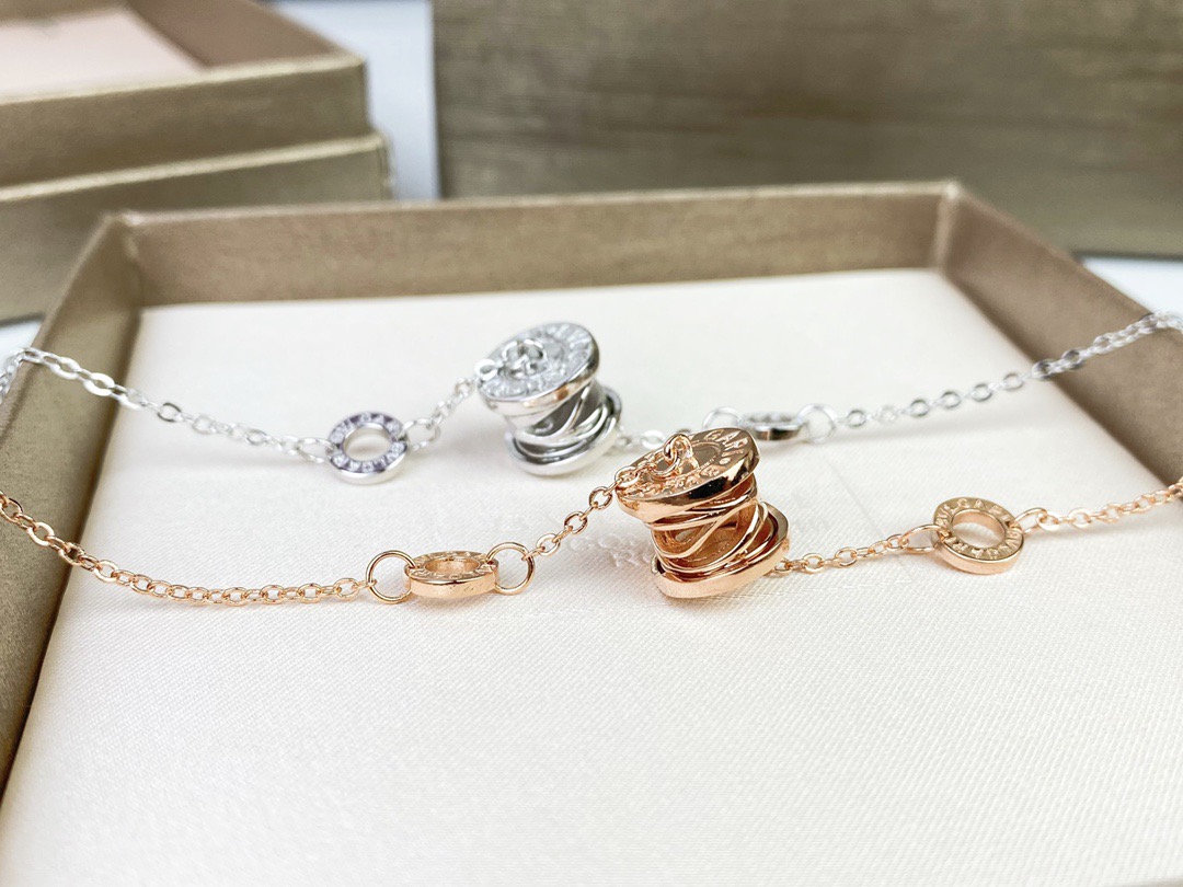 Bvlgari 宝格丽BVLGARI镂空手链 玫瑰金/白金色