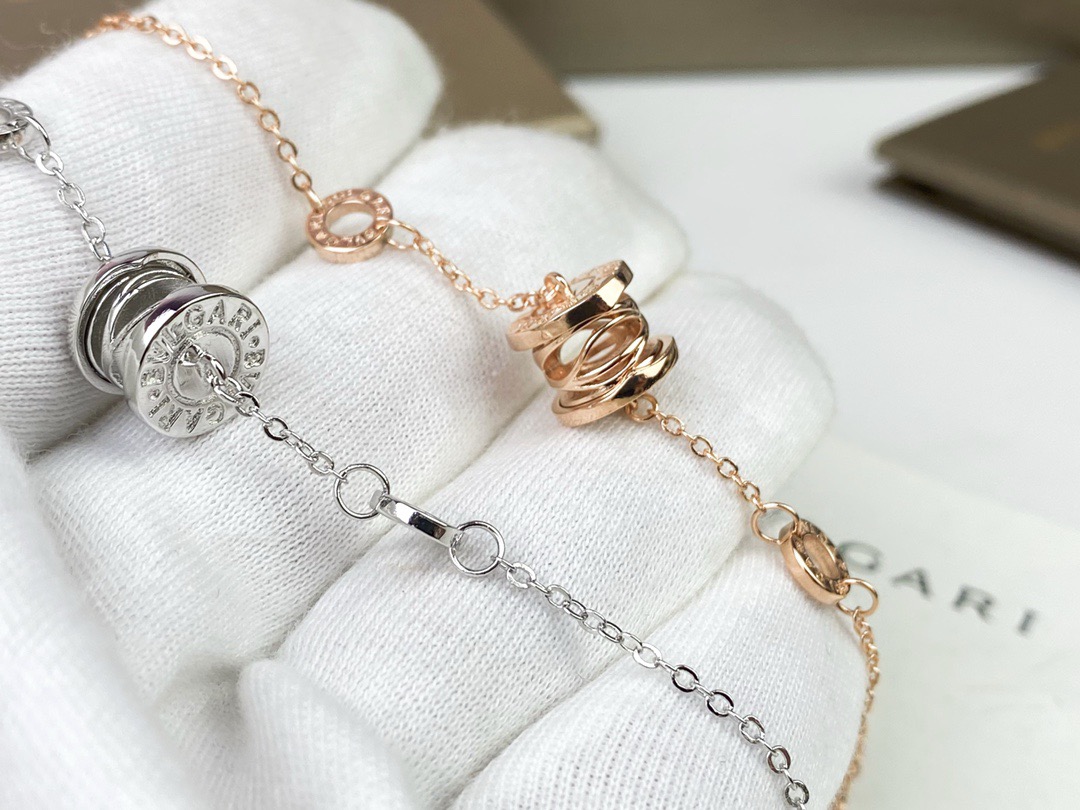 Bvlgari 宝格丽BVLGARI镂空手链 玫瑰金/白金色