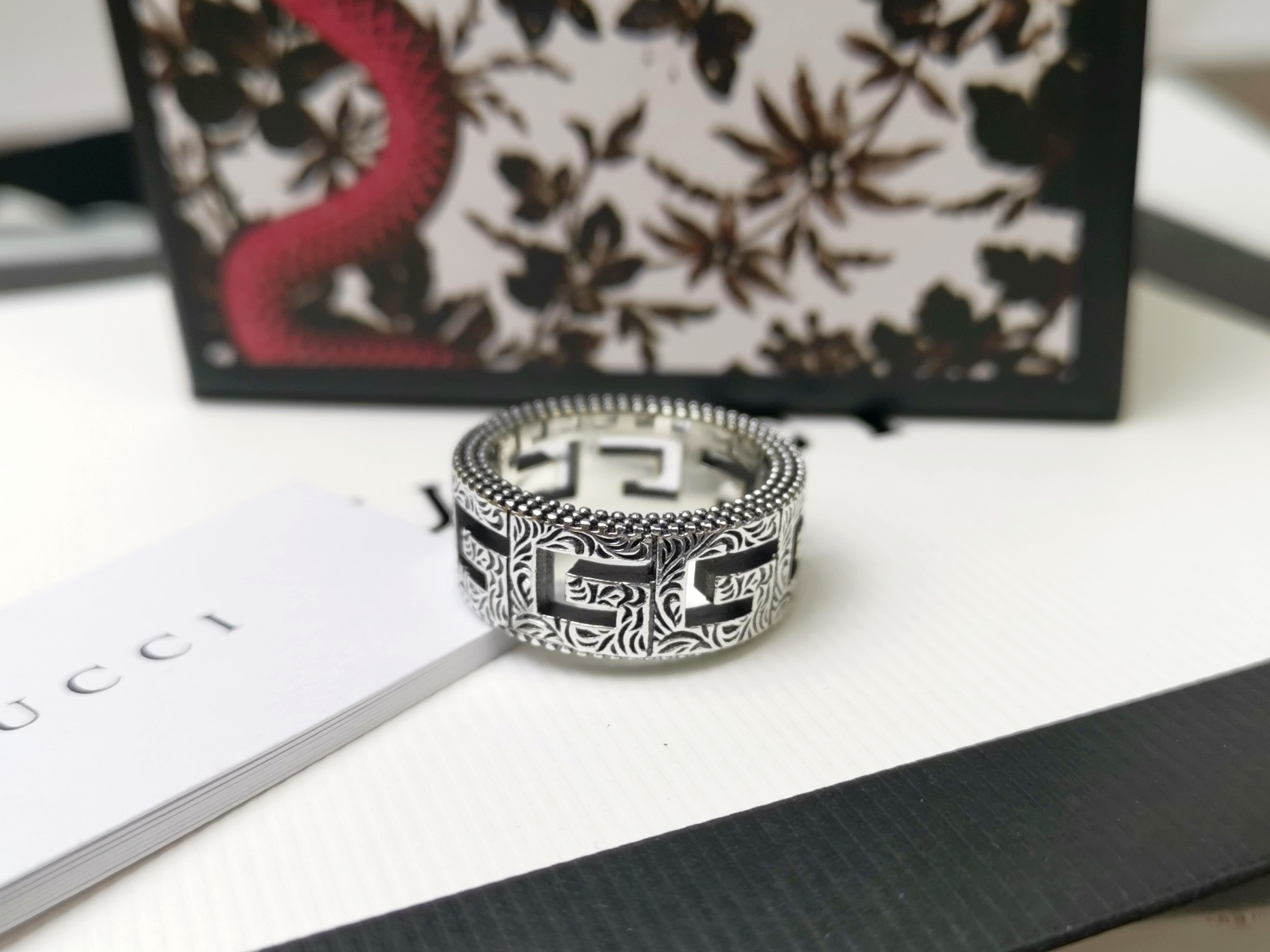 Gucci Gucci古驰 方形G图案戒指 #6789码# 潮人必入