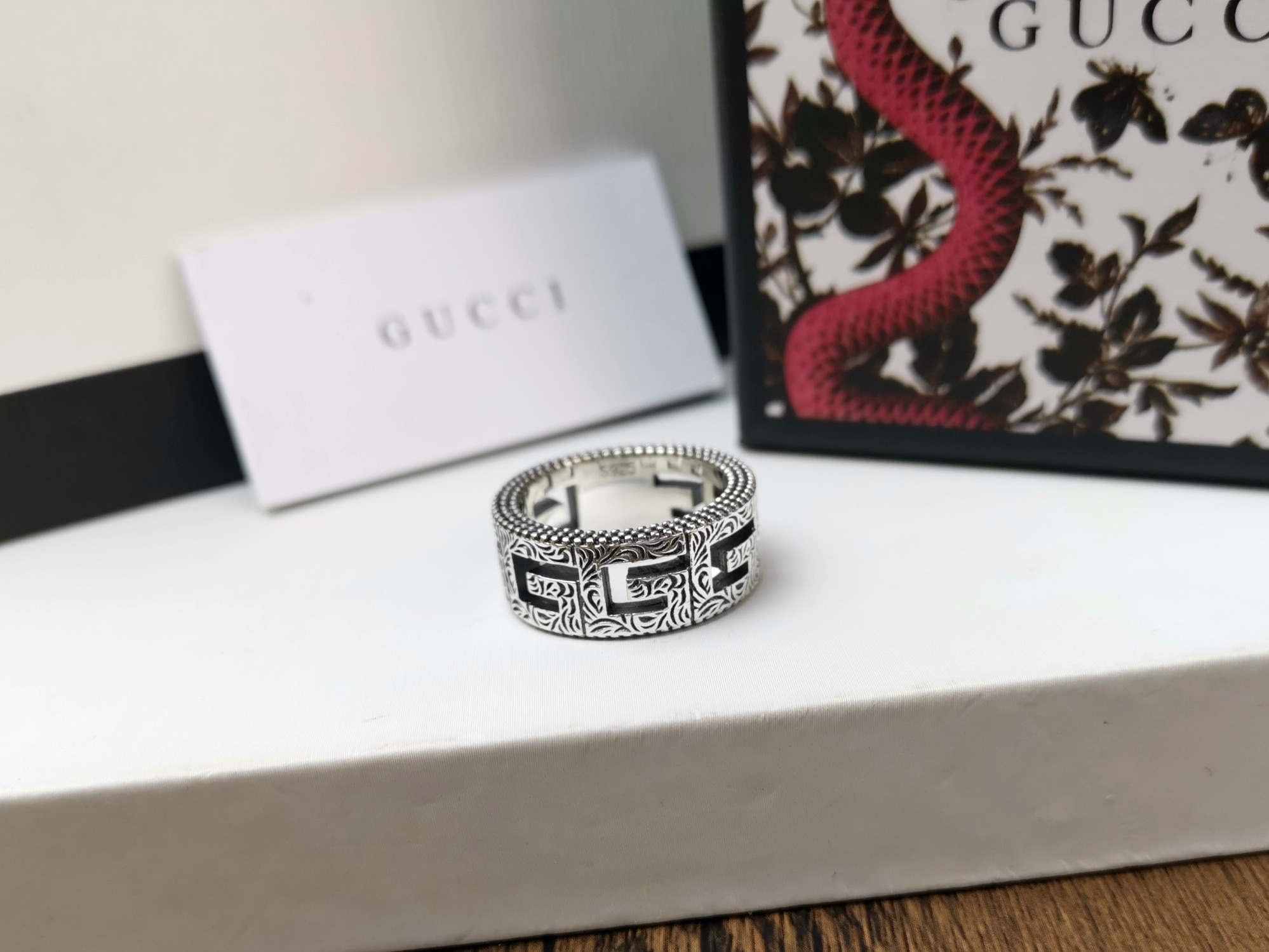 Gucci Gucci古驰 方形G图案戒指 #6789码# 潮人必入