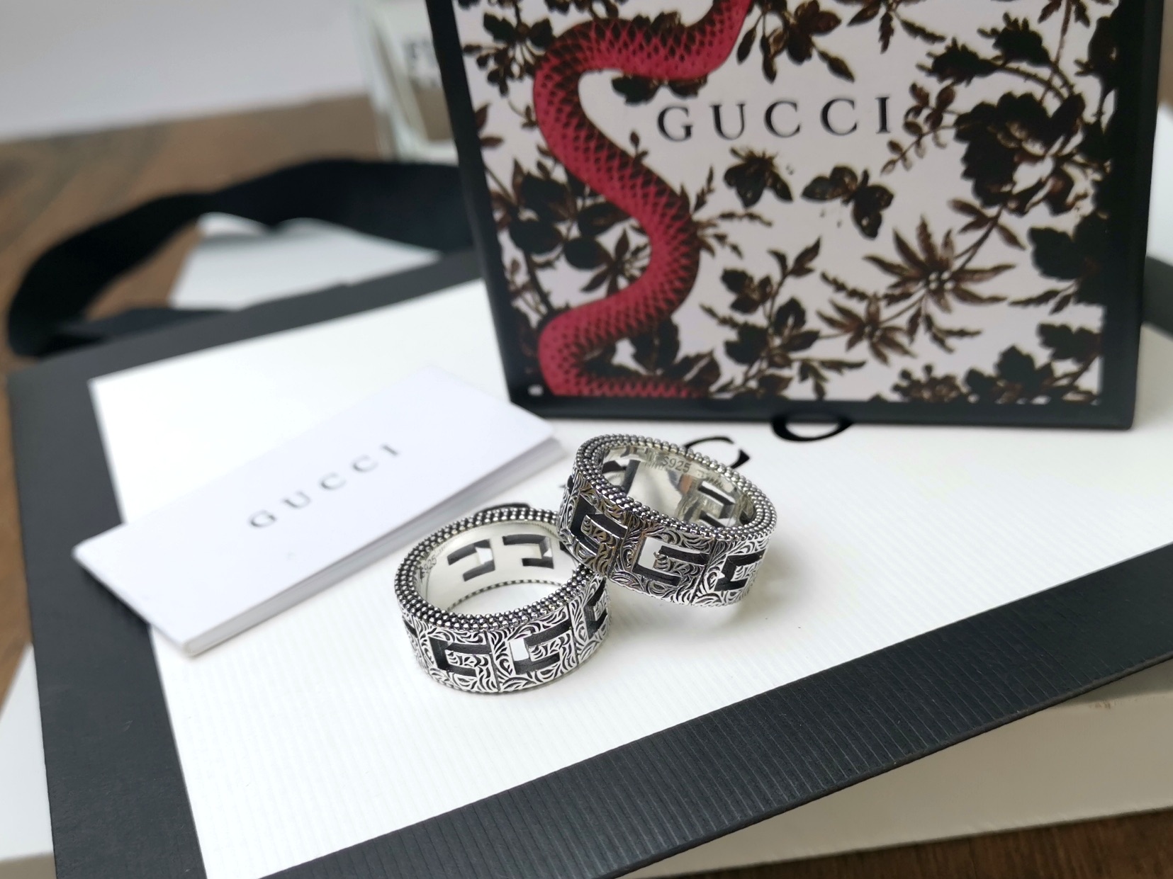 Gucci Gucci古驰 方形G图案戒指 #6789码# 潮人必入