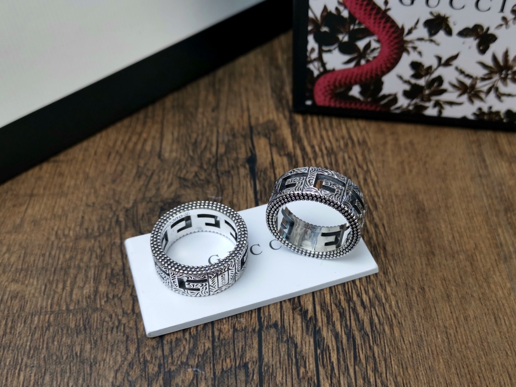 Gucci Gucci古驰 方形G图案戒指 #6789码# 潮人必入