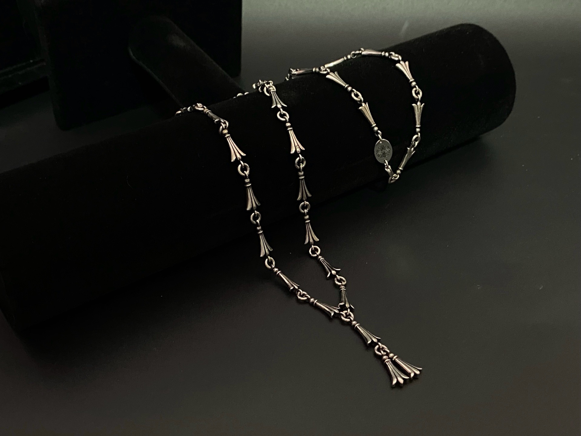 🔱Chrome Hearts 克罗心鱼尾一体项链 小众不容易撞款且颜值高的稀有款🧸三节鱼尾作为点睛之笔给