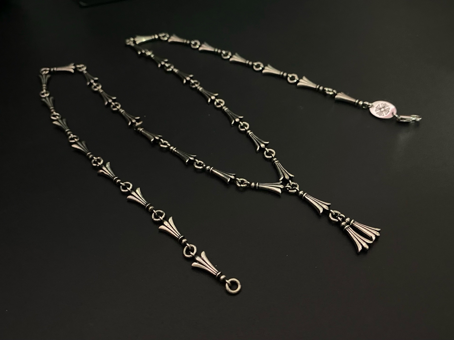 🔱Chrome Hearts 克罗心鱼尾一体项链 小众不容易撞款且颜值高的稀有款🧸三节鱼尾作为点睛之笔给