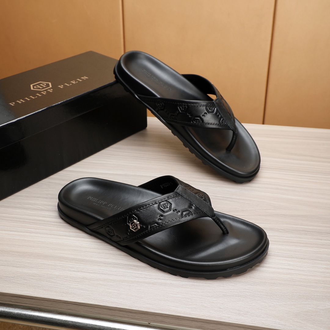 Philipp Plein Leather Thong Sandals for Men - Premium Quality, Comfortable Fit 2 i1720241906 1904 2