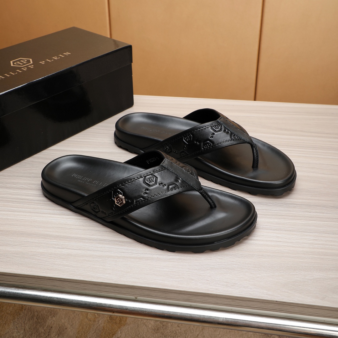 Philipp Plein Leather Thong Sandals for Men - Premium Quality, Comfortable Fit 3 i1720241906 8890 7