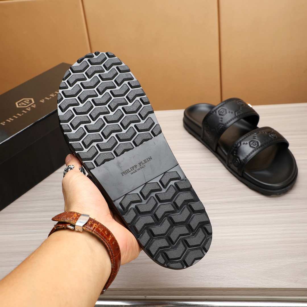 Philipp Plein Leather Sandals, Fashionable and Comfortable Summer Slides 9 i1720242237 5321 7