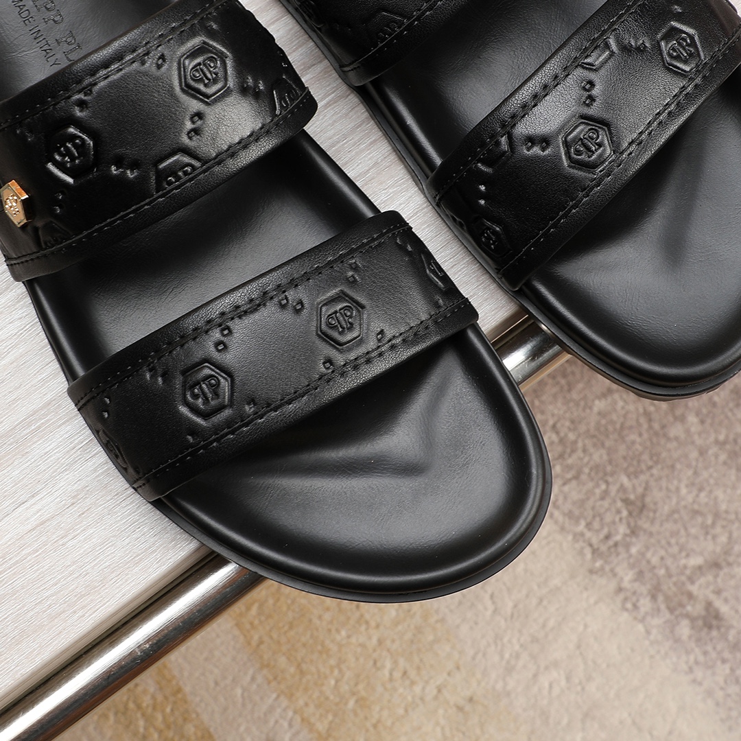 Philipp Plein Leather Sandals, Fashionable and Comfortable Summer Slides 10 i1720242237 5531 1