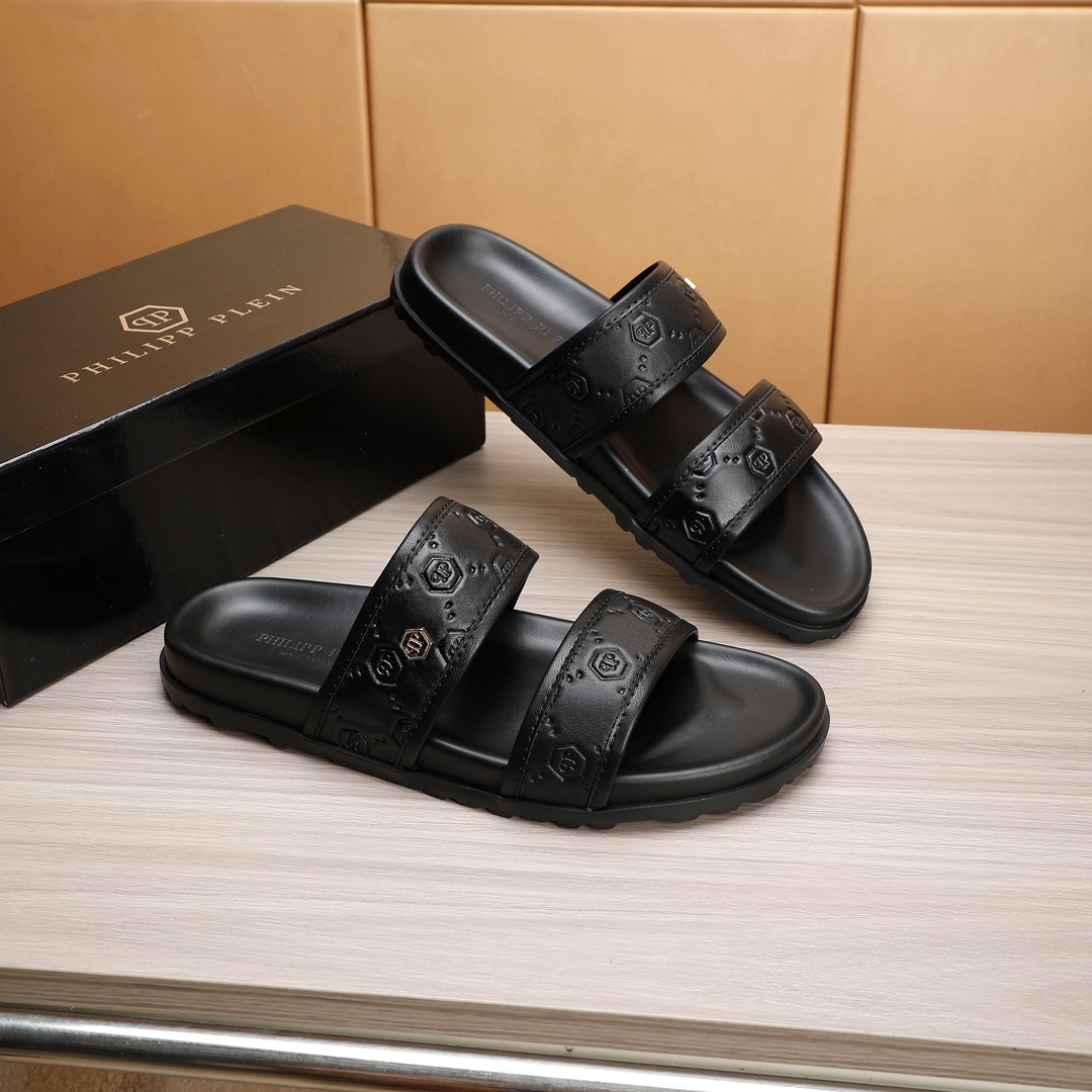 Philipp Plein Leather Sandals, Fashionable and Comfortable Summer Slides 5 i1720242237 5544 8