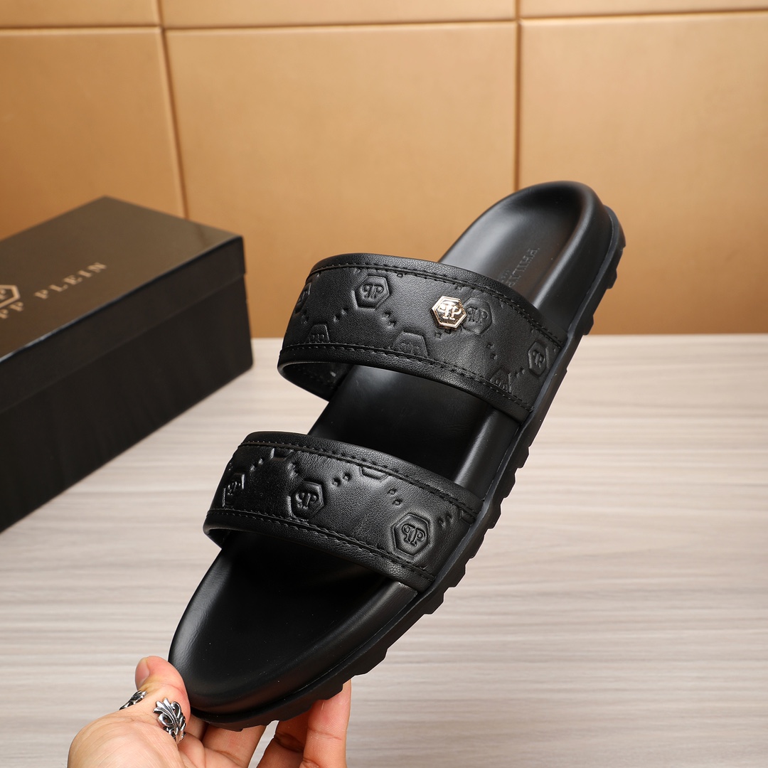 Philipp Plein Leather Sandals, Fashionable and Comfortable Summer Slides 7 i1720242237 9274 4