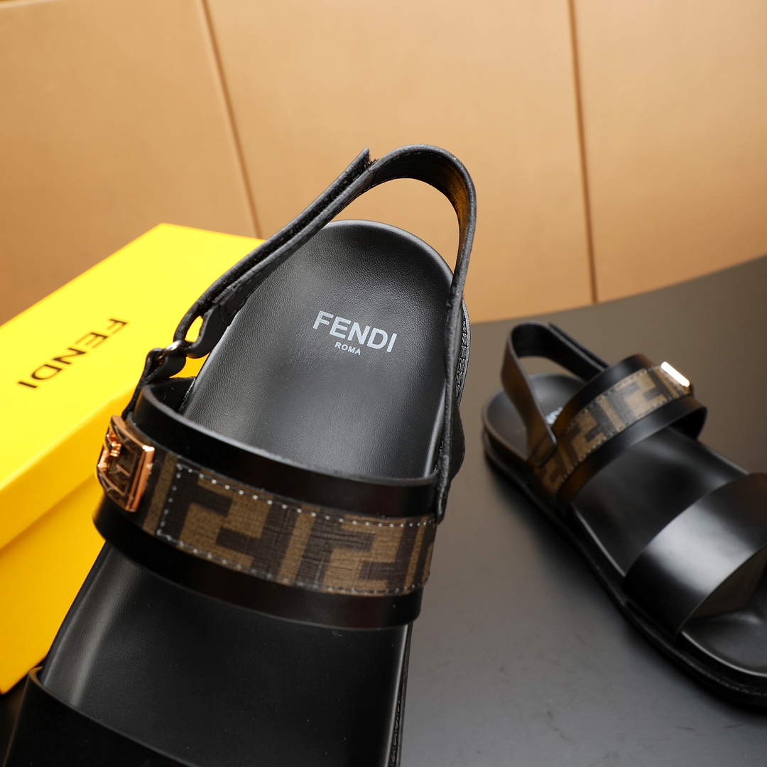 Fendi Men's Leather Sandals - Stylish, Comfortable, and Durable 8 i1723733404 4393 1