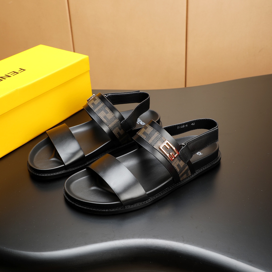 Fendi Men's Leather Sandals - Stylish, Comfortable, and Durable 1 Fendi Men's Leather Sandals - Stylish, Comfortable, and Durable