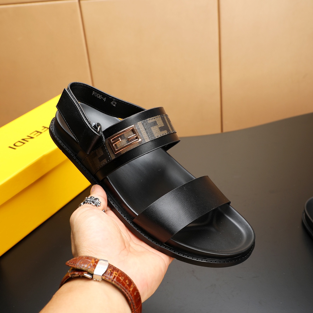 Fendi Men's Leather Sandals - Stylish, Comfortable, and Durable 6 i1723733404 8562 6