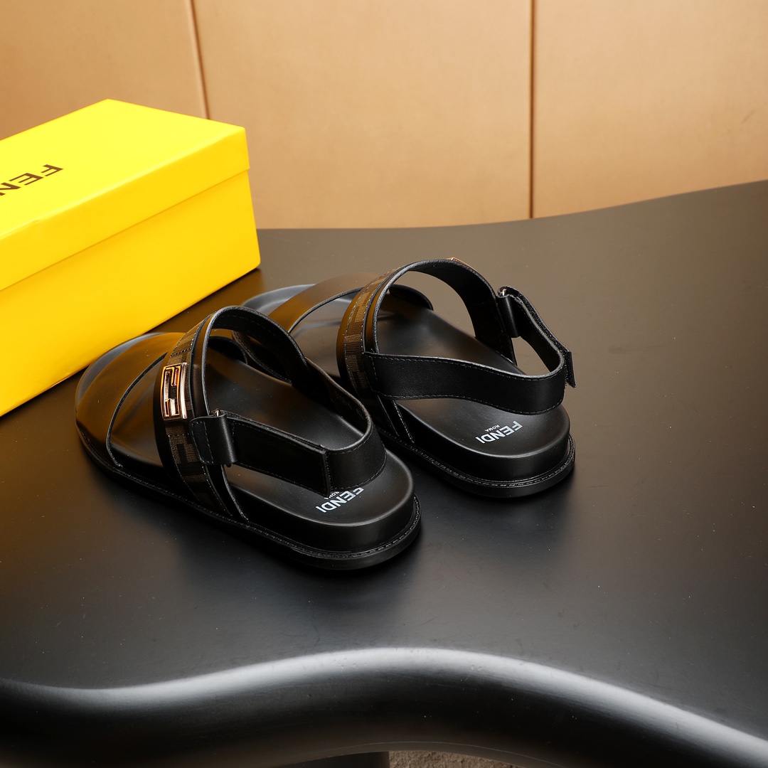 Fendi Men's Leather Sandals - Stylish, Comfortable, and Durable 5 i1723733404 9315 3
