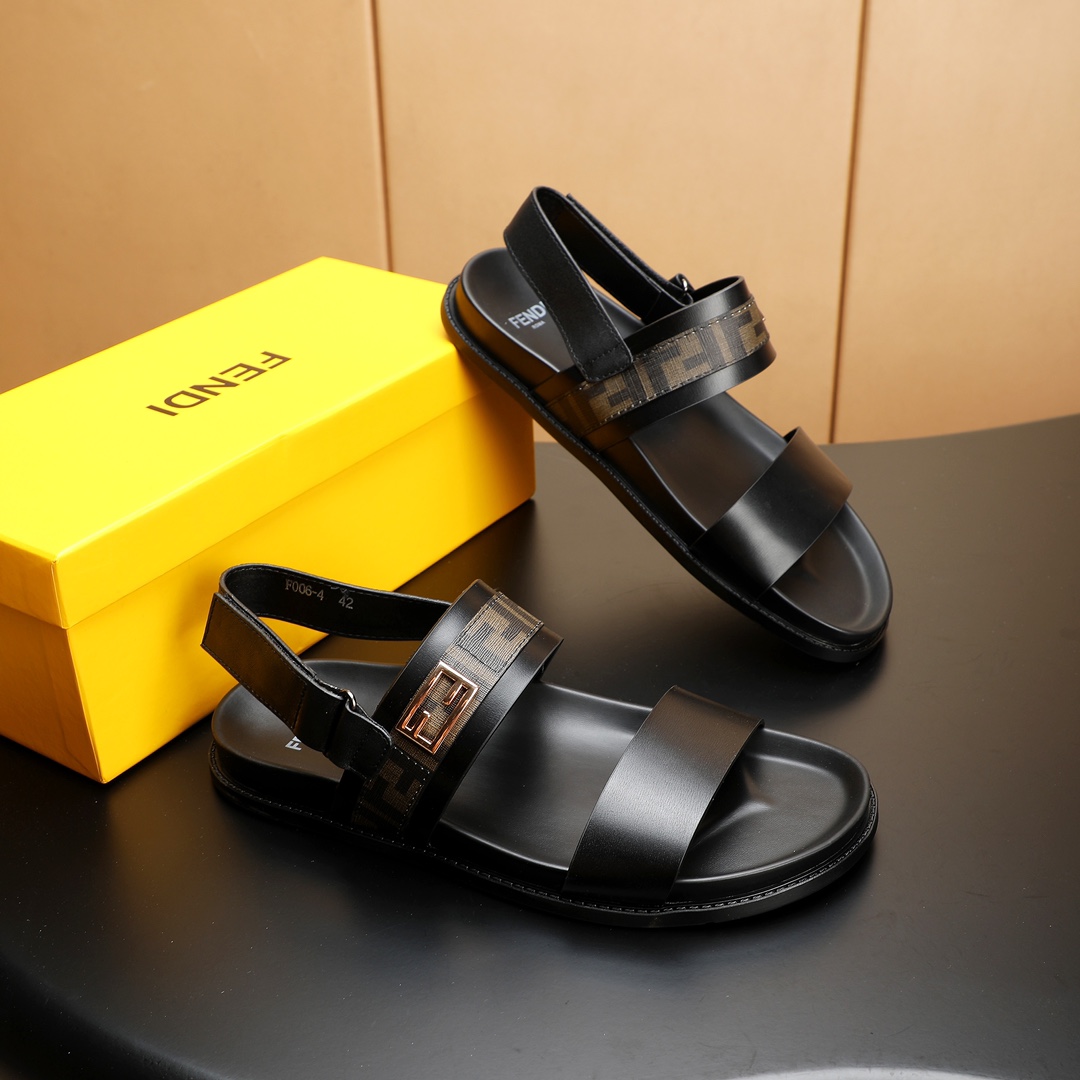 Fendi Men's Leather Sandals - Stylish, Comfortable, and Durable 4 i1723733404 9925 7