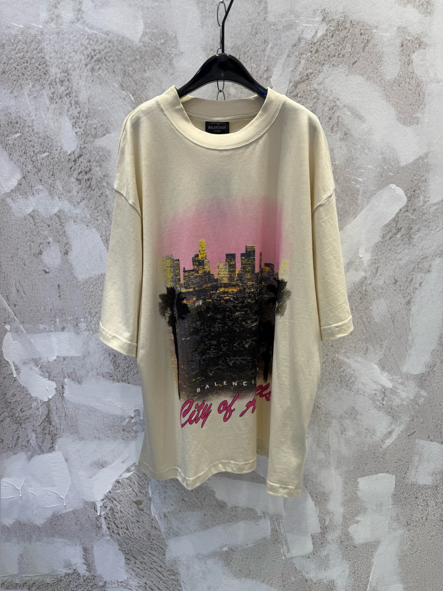 P100 BLCG Paris 25Fall City of Angels Los Angeles Night Scene Camiseta de manga corta Talla TAMAÑO: XS S M L