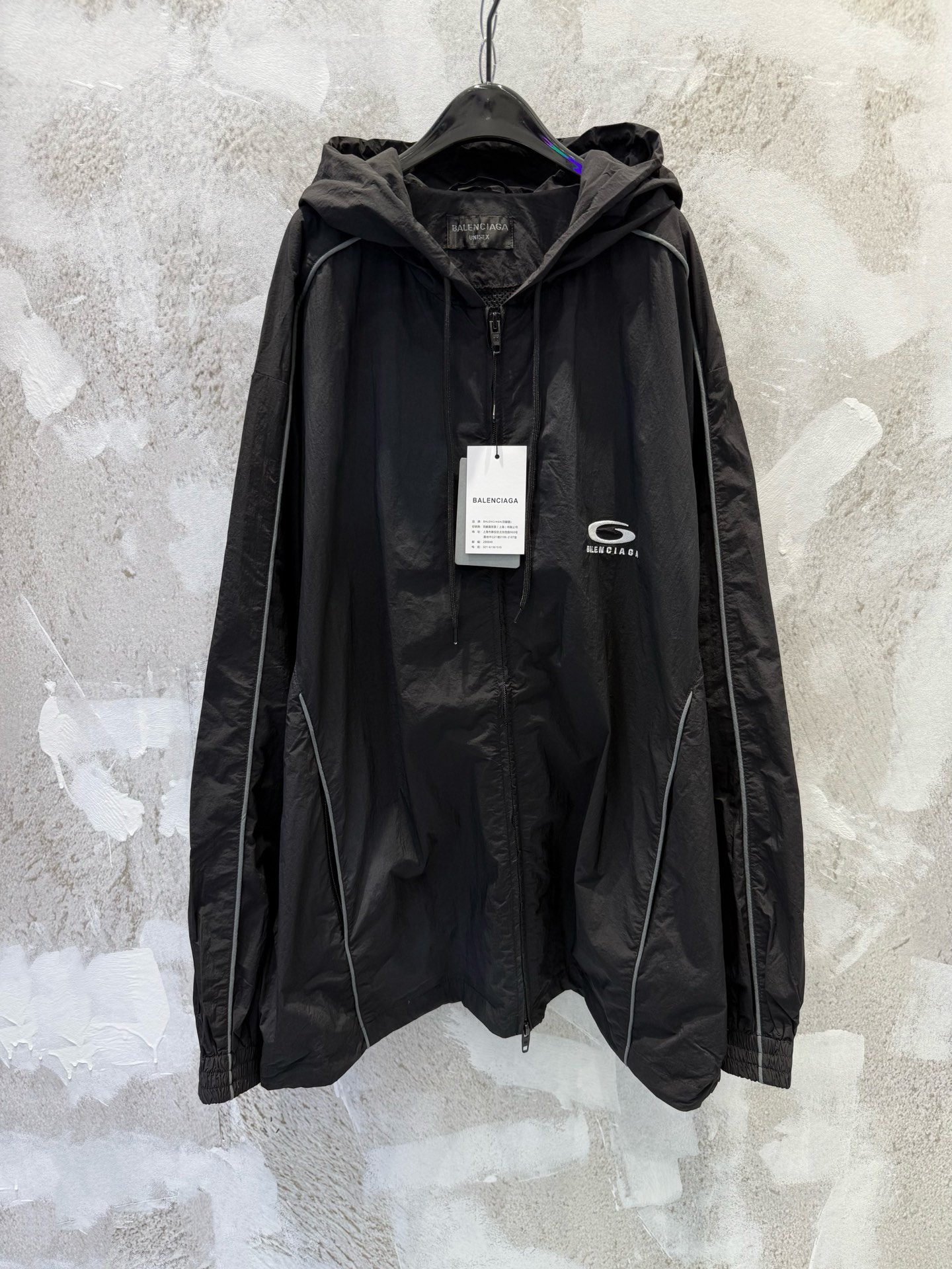 P220 París BLCG 25SS nuevo modelo, chaqueta deportiva con capucha tejida, comprada originalmente por 21,500, tela de na…