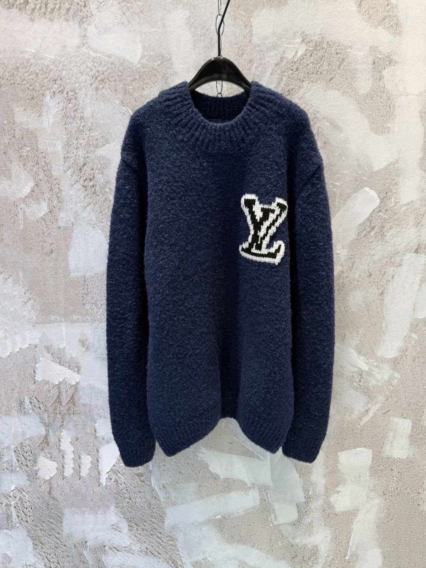 P150 1V25FW Suéter negro espejo, mezcla de lana de oveja + pelo de yak, suave y grueso, ¡súper cálido para otoño e invi…