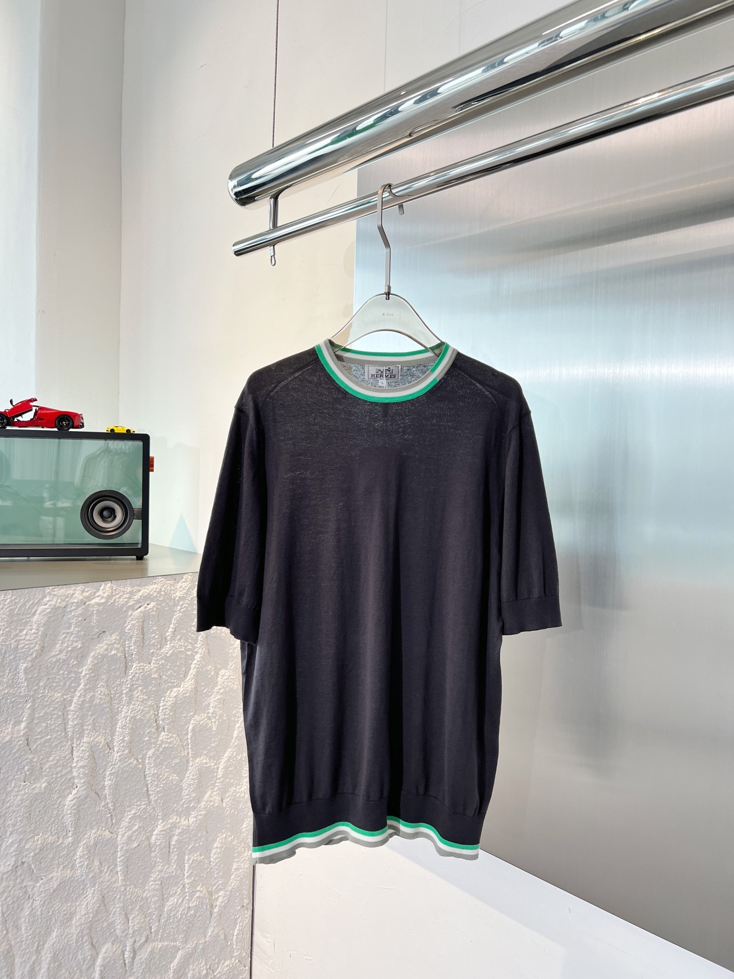 Best Replica Quality
 Hermes Clothing T-Shirt Printing Unisex Cotton Knitting Short Sleeve