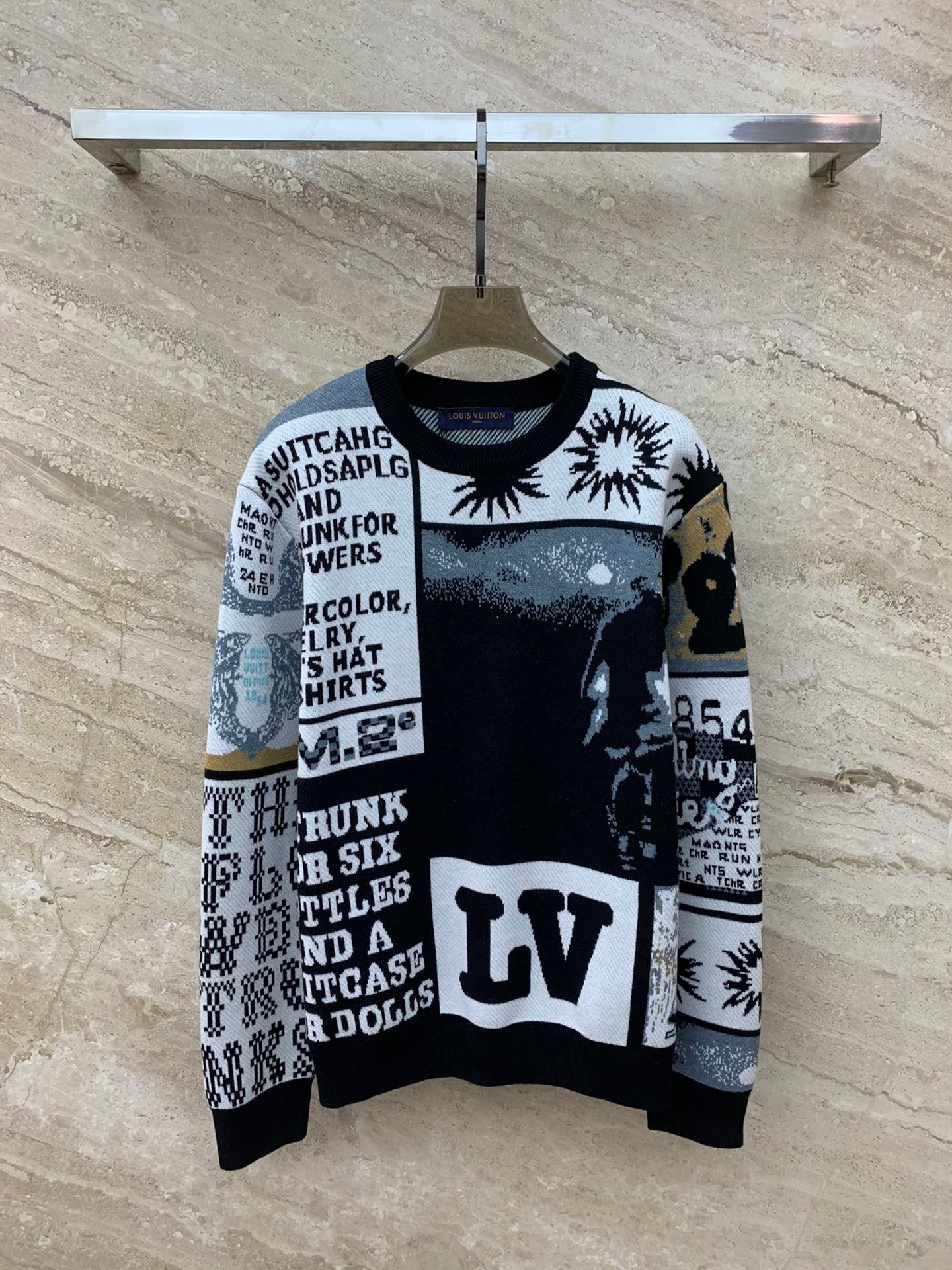 Fake AAA+
 Louis Vuitton Clothing Sweatshirts Splicing Wool Fall/Winter Collection Fashion