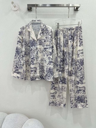 Dior Clothing Pajamas Shorts Two Piece Outfits & Matching Sets Printing