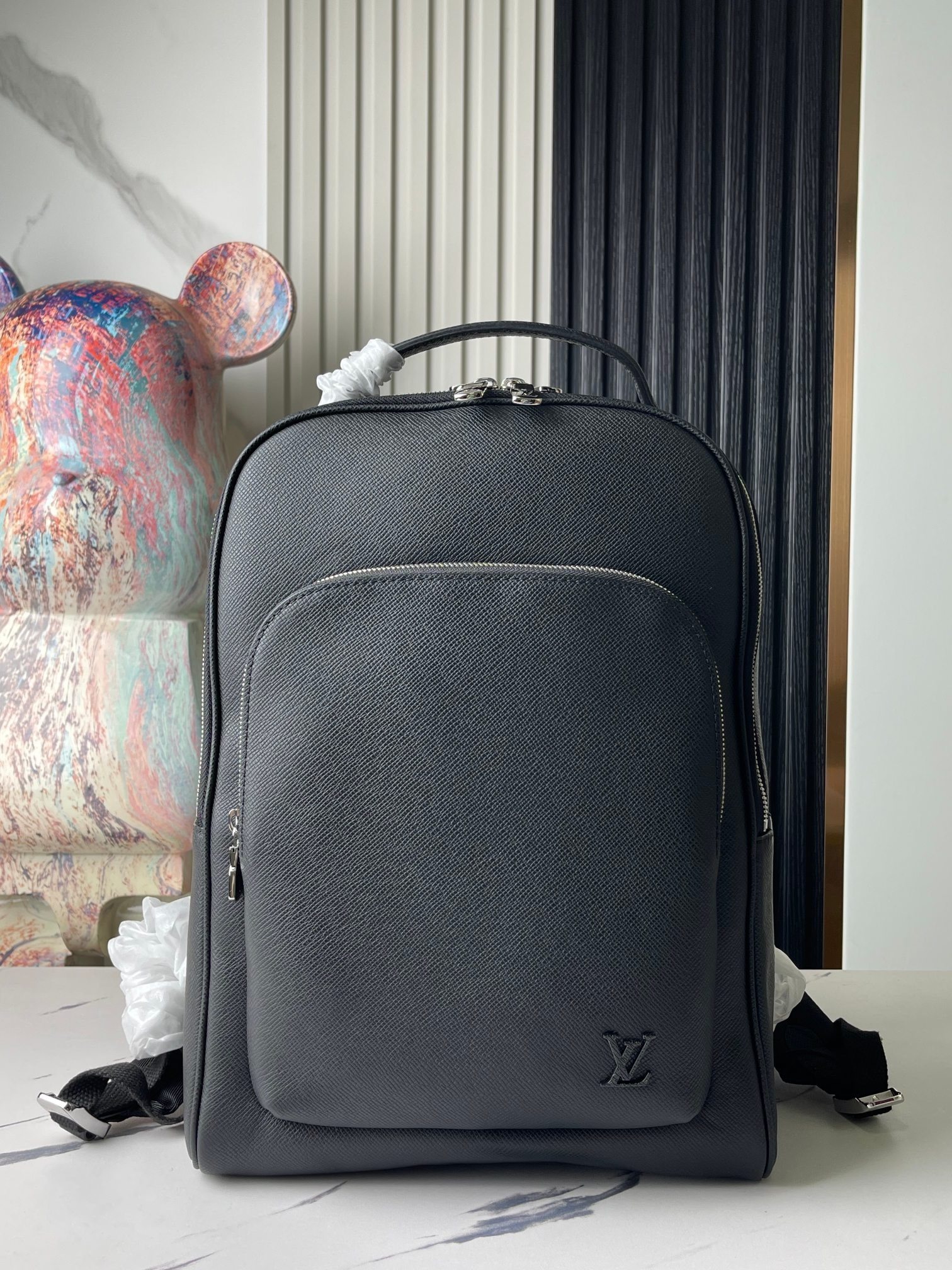 Louis Vuitton LV Avenue Bags Backpack Black Grid Damier Graphite Canvas n40499