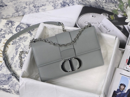 Dior Crossbody & Shoulder Bags Grey Stone Gray Vintage Chains