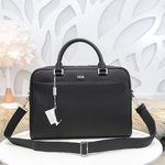 Dior Bags Briefcase Black Men Cowhide Casual