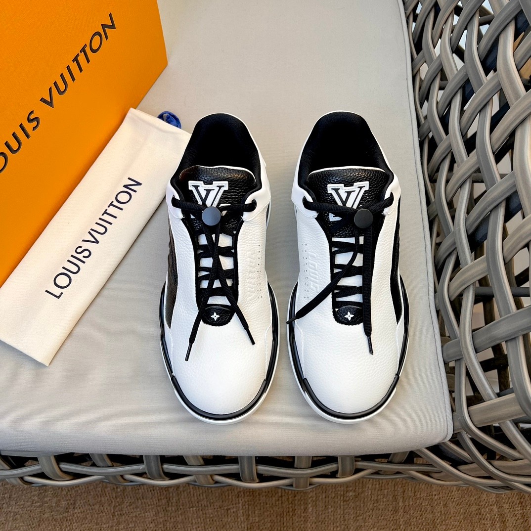 Louis Vuitton Shoes Sneakers Cowhide Rubber Fall/Winter Collection Vintage Sweatpants