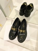 Dior Shoes Loafers Plain Toe Cowhide Fall Collection Vintage