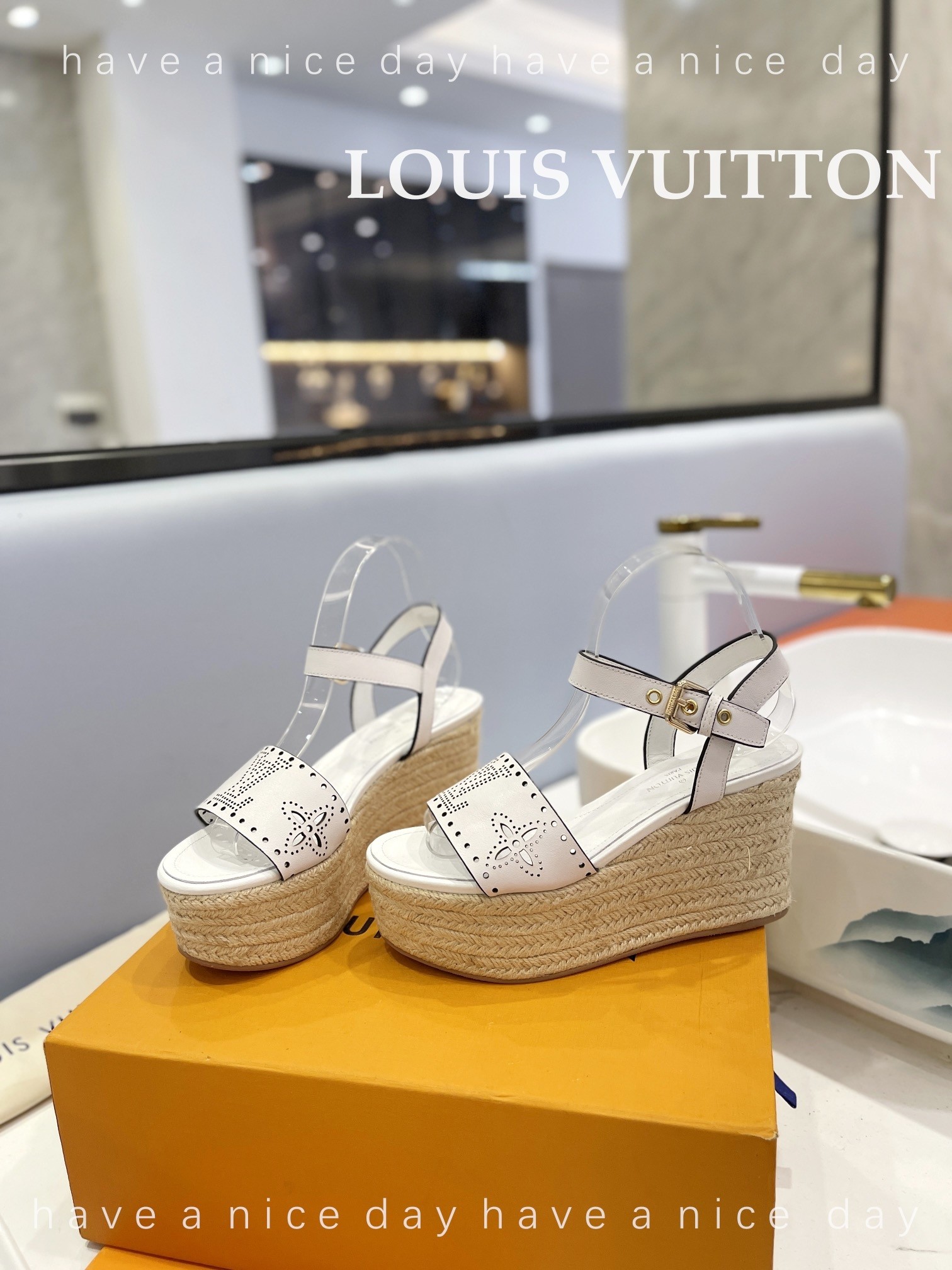 Louis Vuitton Buy
 Shoes Sandals Calfskin Cowhide Hemp Rope Sheepskin